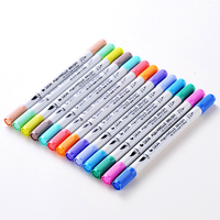STA Professionnel Aquarelle Double Brosse Marqueurs pour Dessin 0.4mm Twin Tip Art Marker Pen