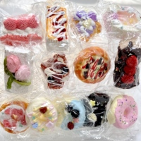 Jouet anti-stress Kawaii en silicone alimentaire en forme de donut à pincer, pour enfants et adultes, jouet sensoriel esthétique mignon pour soulager l'anxiété