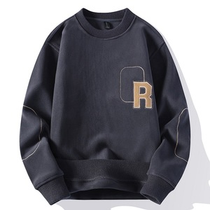 All'ingrosso <span class=keywords><strong>felpa</strong></span> da <span class=keywords><strong>uomo</strong></span> a fondo spesso alla moda <span class=keywords><strong>felpa</strong></span> <span class=keywords><strong>con</strong></span> colletto rotondo Double face maglia interna calda - Product Image 4