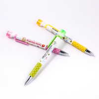 Crayon mécanique rotatif personnalisé OEM avec motif de dessin animé pour enfants, ensemble de 0,5 mm en plastique