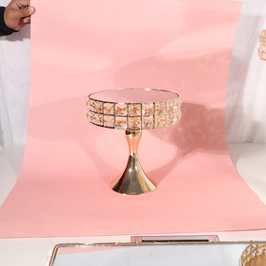 Gran Venta Decoración para Fiesta de Cumpleaños Juego de 3 Soportes para Postres Exhibidor de Pasteles de Metal y Cristal Dorado para Pasteles de <span class=keywords><strong>Boda</strong></span> - Product Image 5