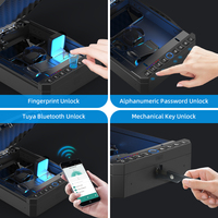 Passwort-Fingerabdruck Smart Biometrischer Safe für Zuhause, Auto & Nachttisch-Sicherheit