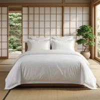 Draps d'hôtel en coton 100% de luxe, doux, 40S 200TC, blancs, de la marque JF, vente en gros, sur mesure