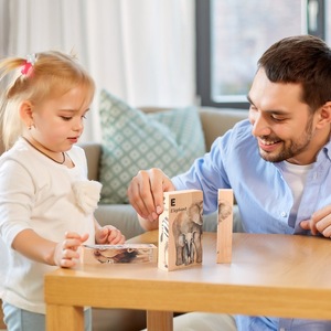 Puzzle 3D en bois pour l'éveil et l'éducation précoce, panneau d'identification des animaux pour bébés, planche à saisir pour la reconnaissance des animaux, en bois - Product Image 1