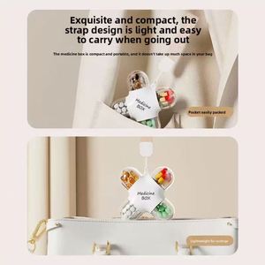 Pilulier de Voyage Portable Sept Jours par Semaine, Mini Organisateur Quotidien pour Trois Repas, Boîte à Médicaments en Plastique pour Cosmétiques - Product Image 2
