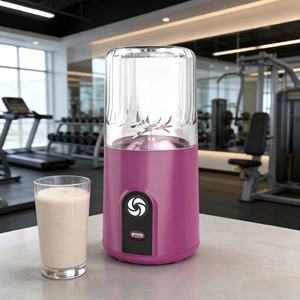 Blender portable 260 ml - Broyeur de glace robuste, mixeur pour smoothies, presse-agrumes, étanche, alimenté par batterie, sans BPA, mode turbo, pour l'extérieur - Product Image 3