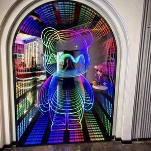 ราคาโรงงานป้ายผนัง 3D Led ป้ายนีออนกระจกอินฟินิตี้กล่องกระจกอินฟินิตี้สําหรับ <span class=keywords><strong>Shop</strong></span> Bar ตกแต่งธุรกิจ - Product Image 1