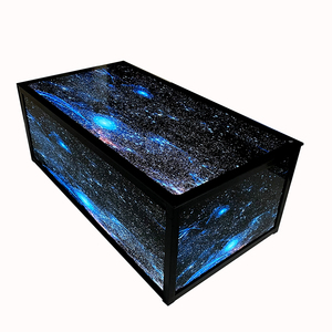 Thời trang bầu trời đầy sao thiết kế thương mại Bar LED bảng tùy chỉnh kích thước kim loại Tempered <span class=keywords><strong>Glass</strong></span> bền hộp đêm chiếu sáng bảng - Product Image 6