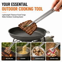 Offre Spéciale – Pinces de cuisine ultralégères en titane pour barbecue, pincettes de camping, baguettes de cuisson, outil de cuisson extérieur OEM