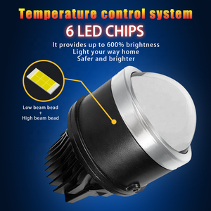 JC-05 Prix les plus bas pendant 180 jours, projecteurs de phares <span class=keywords><strong>antibrouillard</strong></span> <span class=keywords><strong>LED</strong></span> personnalisés tricolores 110W, lentille de projecteur, phares <span class=keywords><strong>antibrouillard</strong></span>/de conduite pour voitures universelles - Product Image 4