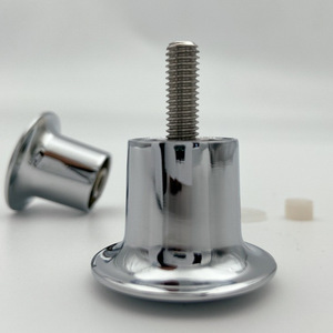 Poignée de porte et de fenêtre Kellyto en alliage de zinc K224 chromée, moderne et simple, pour porte en verre - Product Image 2