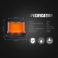 LED Amber Warning Sicherheit Blitzlicht 12V-24V mit magnetischem super hellem LED-Blitzlicht