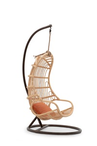 Fauteuil suspendu confortable en forme de lune pour l'extérieur et les chambres à coucher, vente en gros à Foshan - Product Image 2