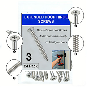 Vis en acier inoxydable sur mesure pour le bois # Vis à tête plate Phillips extra longues de 9 x 3 pouces pour charnières de <span class=keywords><strong>porte</strong></span>, emballage en boîte OEM - Product Image 5