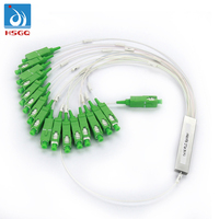 HSGQ Fiber Optik Ftth Stainless Steel JARINGAN JARINGAN Plc Optik Pasif