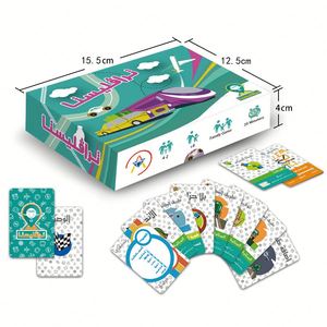 Impresión personalizada árabe juego de cartas coleccionables fundas de cartas accesorios de Solitario gratis juego de cartas Playmat para niños con temporizador - Product Image 1