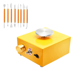 TOPEAST Mp-001 Machine à poterie électrique 12V pour l'art et l'artisanat en céramique, plateau à outils pour poterie DIY, disque abrasif carré OEM - Product Image 4