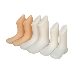 Modelo de pie de plástico para exhibición de calcetines de bebé blancos, accesorios para exhibiciones de calzado infantil, tamaño oficial, primavera 2023 - Product Image 4