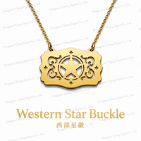 Pendentif Western en Acier Inoxydable 316, Motifs Cheval, Fer à Cheval, Étoile, Boucle – Bijou Personnalisé, Cadeau Significatif