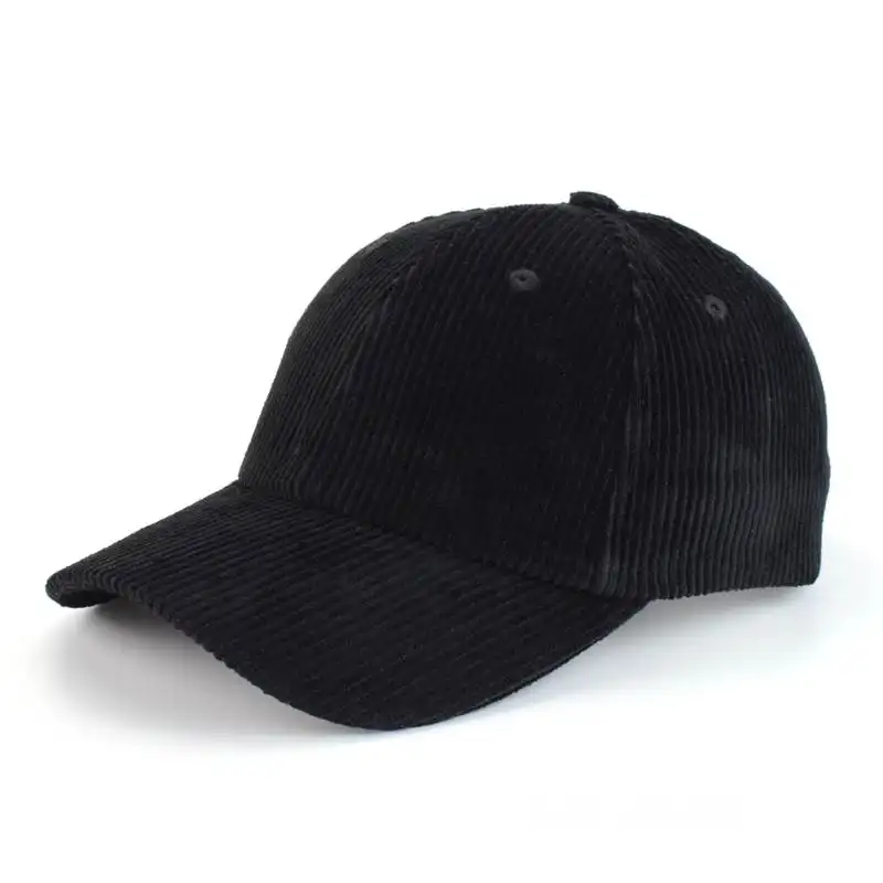 OEM مخصص للرجال قابل للتعديل 6 لوحة Corduroy قطن للنساء قبعة أب رياضية غير رسمية