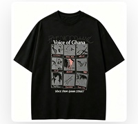 T-shirt en coton épais personnalisé avec logo, style streetwear pour homme, tee-shirt graphique oversize, vente en gros, chemise unie style streetwear américain
