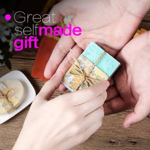 Professional direct sales logo 6-cavity blank craft custom floral <b>silicone</b> soap mold - Product Image 4