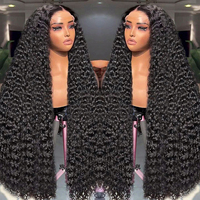 Perruques Lace Front Brésiliennes Vierges Non Transformées pour Femmes Noires, Cheveux Humains Ondulés avec Cuticules Alignées, Perruque Frontale HD Lace