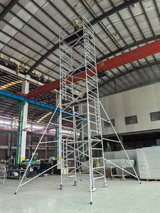 L'échafaudage mobile en aluminium partie l'échafaudage pliant de tour en aluminium de cadre de 4 échelons pour la construction - Product Image 4