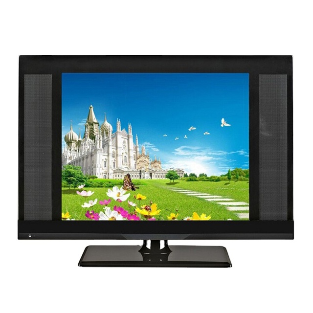 LCD TV Factory Wholesale 15" - 32" Flat Screen DC 12V Solar DVB-T2/S2 Digital TV 17 Inch LED TV