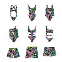 Op Maat Gemaakte Badpak Vrouwen Oem Badpak Hot Sale Custom Print Zwemkleding Rugloze Tweedelige Bikini