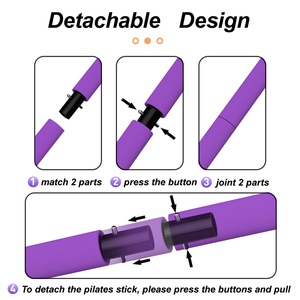 GDENG 하이 퀄리티 <span class=keywords><strong>2</strong></span> 발 루프 경량 트레이너 필라테스 바 Bluepilates 바 운동 - Product Image 3