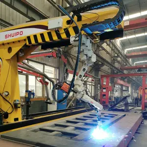 Máquina de soldadura MIG automática SHUIPO, equipo industrial para piso de remolque, línea de producción de semirremolque