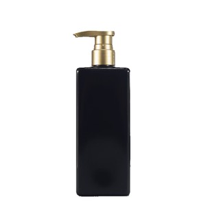 Bouteilles de <span class=keywords><strong>shampoing</strong></span> vides en plastique Bouteilles de <span class=keywords><strong>shampoing</strong></span> et de lavage corporel rechargeables en or carré de 500ml en gros - Product Image 3