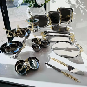 Ensemble de couverts de qualité assurée avec un design tendance fini miroir, ensemble de couverts faits à la main à vendre - Product Image 1