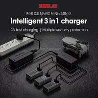 Chargeur de batterie pour Mavic Mini 2 3 en 1 chargeur de batterie intelligent pour Drone Mavic SE HUB de Charge de batterie avec adaptateur secteur