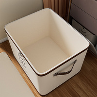 Boîte de rangement personnalisée pour garde-robe de vêtements de garde-robe avec serrure, organisateur de sous-vêtements jouets pliables, bacs de rangement en tissu avec loquet