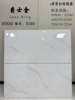 Carrelage en porcelaine émaillée brillante effet marbre blanc or, plusieurs tailles disponibles, choix élégant pour cuisine, salle de bain et salon