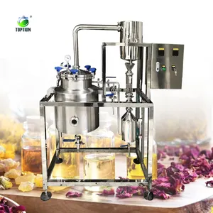 Máquina extratora de extrato de óleo essencial citrus de rosa, alta produtividade