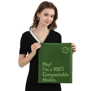 Sac d'expédition compostable Yile Bio 100% PLA biodégradable auto-adhésif, emballage de coursier écologique - Product Image 1