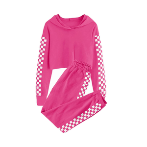 Felpa ragazza Set nuovo arrivo felpe a maniche lunghe e <span class=keywords><strong>pantaloni</strong></span> della <span class=keywords><strong>tuta</strong></span> da ragazza autunno inverno bambini 2 pezzi abiti - Product Image 1