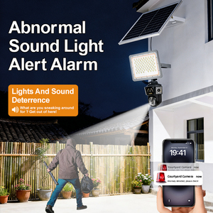 Suitable All in One Solar Street <b>Light</b> with CCTV Camera 3 PTZ 4G 3 Lens AOV AI IP65 Waterproof LED Security <b>Flood</b> <b>Light</b> - Product Image 3