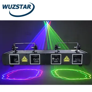 Toptan disko dans kat işık-WUZSTAR DJ ışın ışık projektör sahne ışıkları animasyon lazeri Led dans pisti lambaları Strobe Disco parti aydınlatması için Bar kulübü