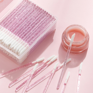 Brochas <span class=keywords><strong>de</strong></span> <span class=keywords><strong>Labios</strong></span> con Purpurina al por Mayor, 50 Unidades, Brocha Aplicadora <span class=keywords><strong>de</strong></span> Brillo Labial, Varita Mágica, Desechable y Portátil - Product Image 6