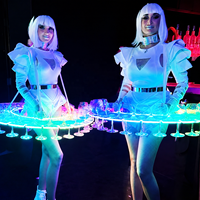 Sac à dos porte-verres à vin LED portable, support de service mobile pour bar, KTV, boîte de nuit, fête, événement