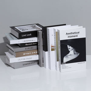 Caja de libro de modelo de libro de referencia para fotografía y decoración de alojamientos, de diseño sencillo y creativo, con encuadernación perfecta, tapa dura y cartón estampado en caliente - Product Image 4