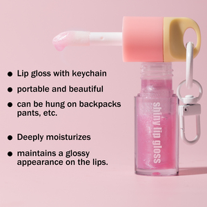 Luxury Cruelty-Free Nourishing Tinted <strong>Lip</strong> <strong>Gloss</strong> Multi-Color Custom Logo Keychain Beauty Plant Pigment <strong>Lip</strong> Glaze Juicy <strong>Lip</strong> <strong>Gloss</strong> - Product Image 3