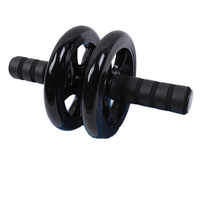 2026 Direct usine Roue abdominale double à rouleaux en PVC pliable, antidérapante et silencieuse, équipement d'exercice abdominal à domicile pour affiner la taille et tonifier les muscles