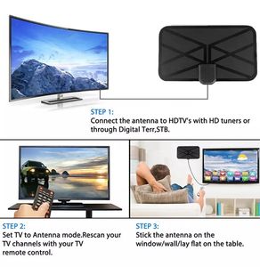 Antenne HDTV directe d'usine, récepteur TV, antenne numérique intérieure, récepteur Satellite, amplificateur <span class=keywords><strong>de</strong></span> plat, antenne Dvb-t2 - Product Image 4
