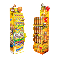 Présentoir Personnalisé en Carton pour Snacks, Noix, Pain, Bonbons, Aliments, Chocolat et Croustilles, Présentoir en Carton Ondulé