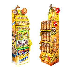 Custom Snacks Cardboard <strong>Display</strong> Stand Nuts Bread <strong>Display</strong> Rack <strong>Candy</strong> Food Chocolate Potato Chips Corrugated Cardboard <strong>Display</strong> - Product Image 2